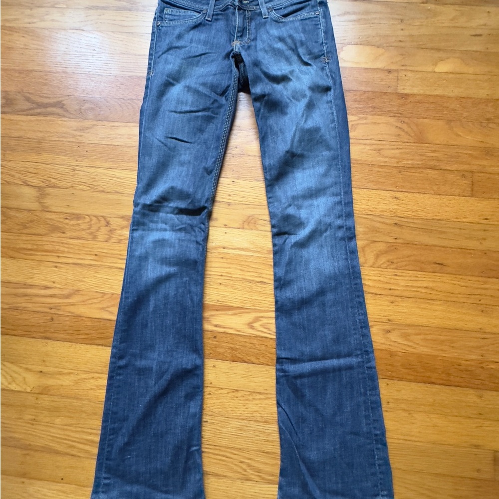 People's Liberation Dark Blue Flare Jeans